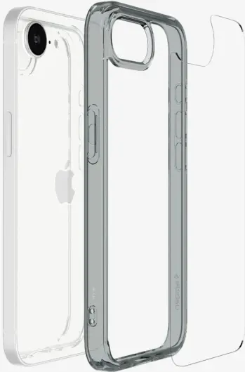 Spigen Ultra Hybrid Apple iPhone 16e Hoesje Back Cover Grijs Transparant afbeelding 12