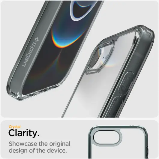 Spigen Ultra Hybrid Apple iPhone 16e Hoesje Back Cover Grijs Transparant afbeelding 4
