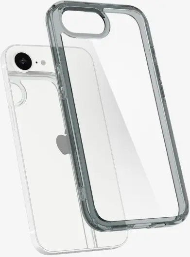 Spigen Ultra Hybrid Apple iPhone 16e Hoesje Back Cover Grijs Transparant afbeelding 9