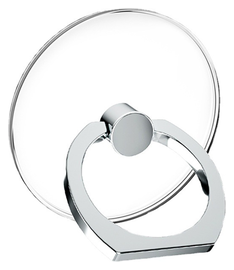 Universele Telefoon Ring Houder 360° Draaibaar Achterkant Telefoon Zilver