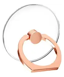 Universele Telefoon Ring Houder 360° Draaibaar Achterkant Telefoon Roze Goud afbeelding