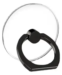 Universele Telefoon Ring Houder 360° Draaibaar Achterkant Telefoon Zwart afbeelding