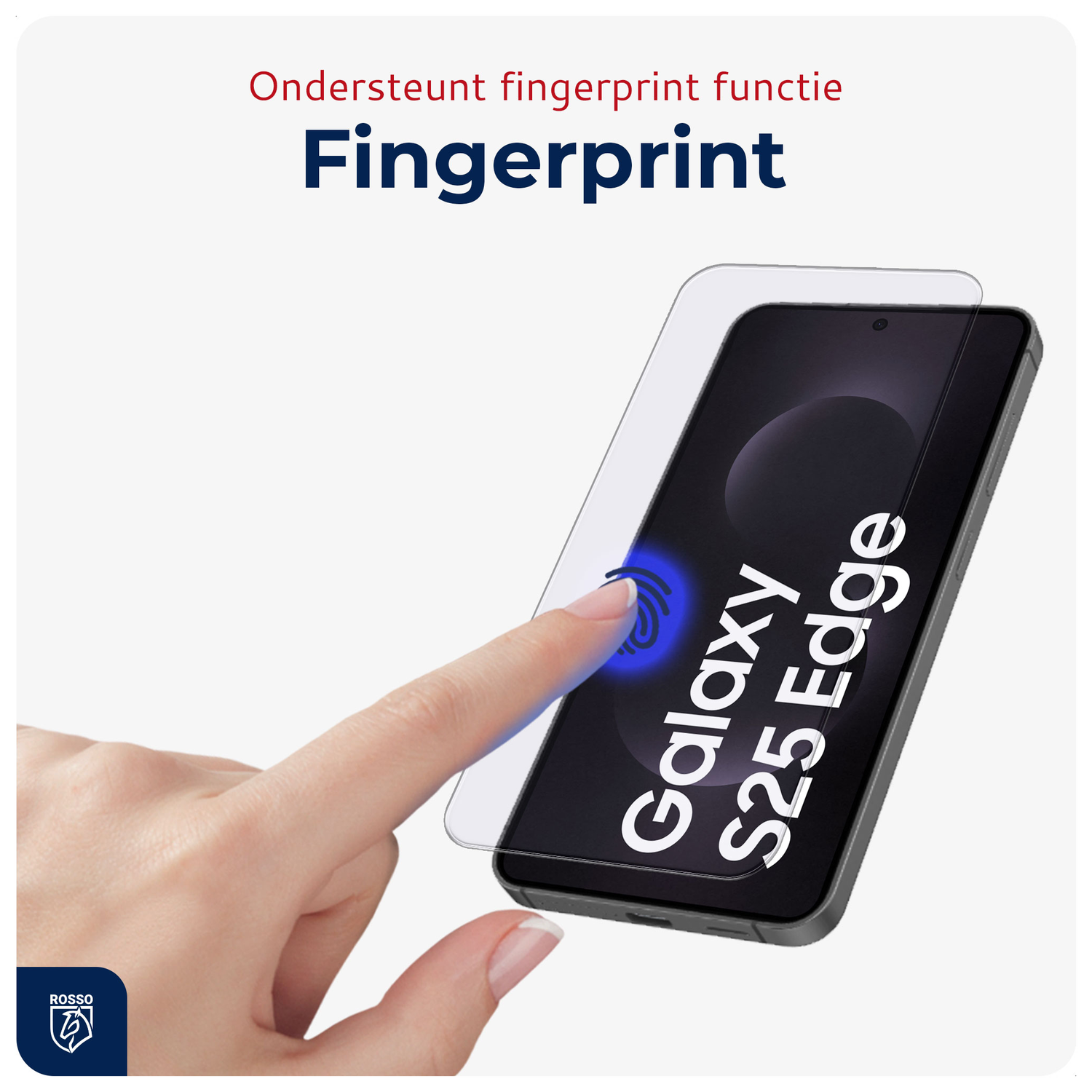 Rosso Samsung Galaxy S25 Edge Tempered Glass met Installatietray Dust Removal afbeelding 2