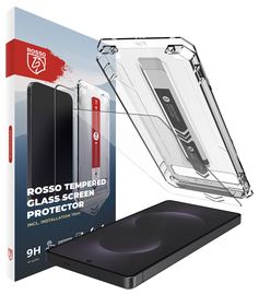 Rosso Samsung Galaxy S25 Edge Tempered Glass met Installatietray Dust Removal