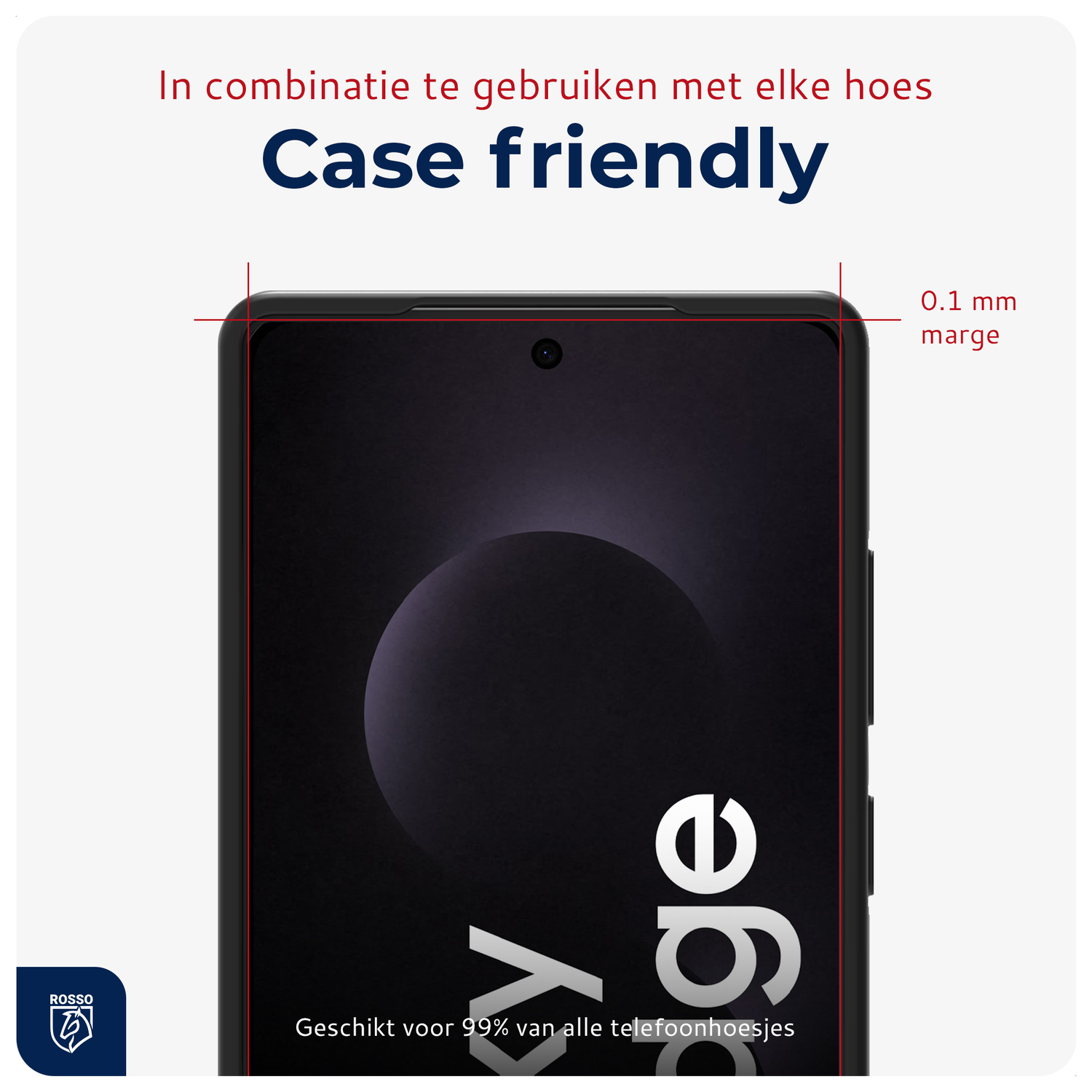 Rosso Samsung Galaxy S25 Edge Privacy Glass met Installatietray Dust Removal afbeelding 10