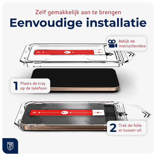 Rosso Samsung Galaxy S25 Edge Privacy Glass met Installatietray Dust Removal afbeelding 4