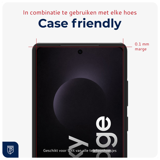 Rosso Samsung Galaxy S25 Edge Privacy Glass met Installatietray Dust Removal afbeelding 10