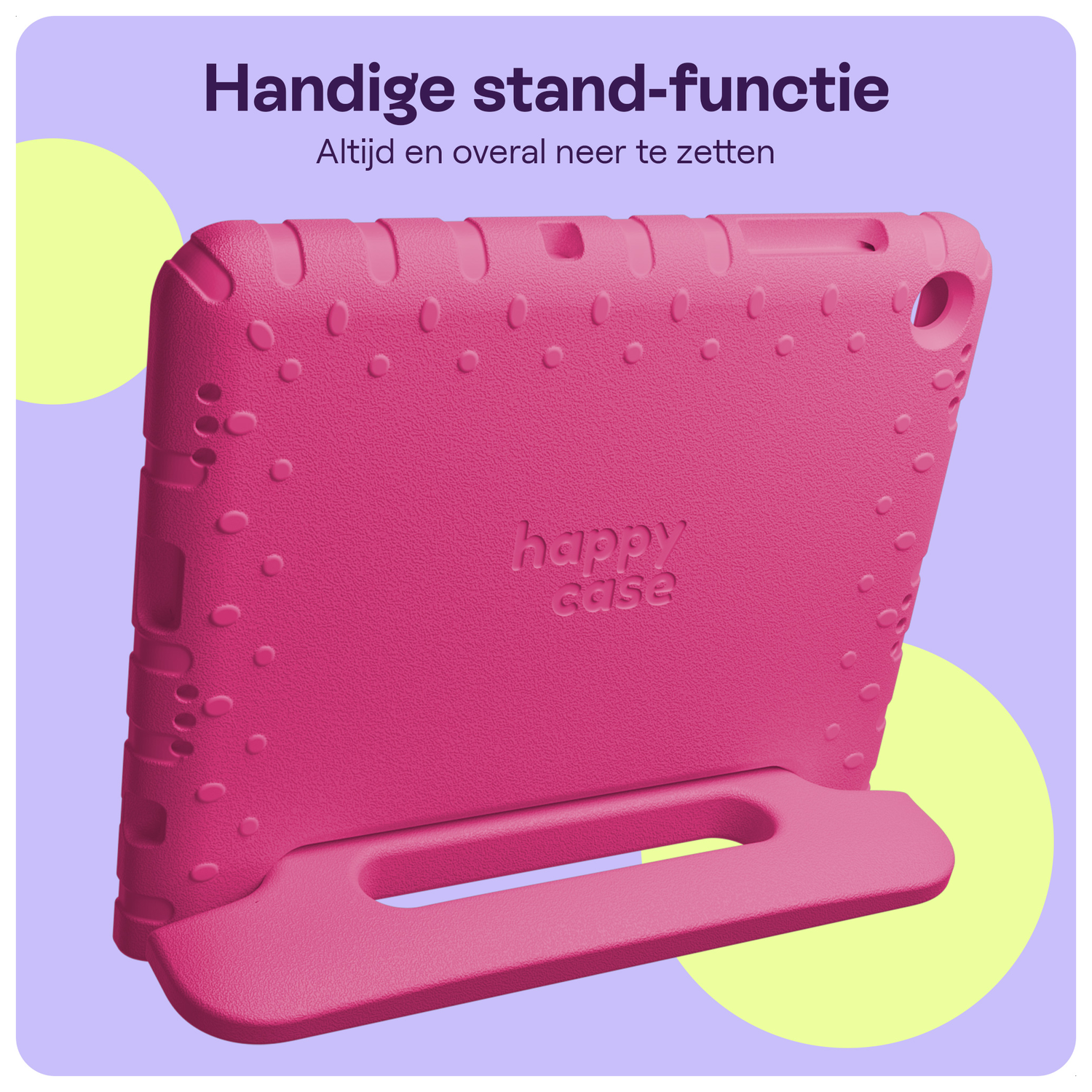 HappyCase Lenovo Tab M11/K11 Kinder Tablethoes met Handvat Roze afbeelding 3