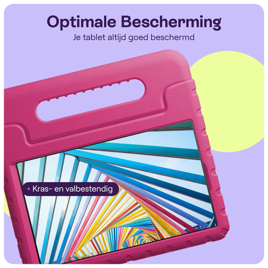 HappyCase Lenovo Tab M11/K11 Kinder Tablethoes met Handvat Roze afbeelding 4
