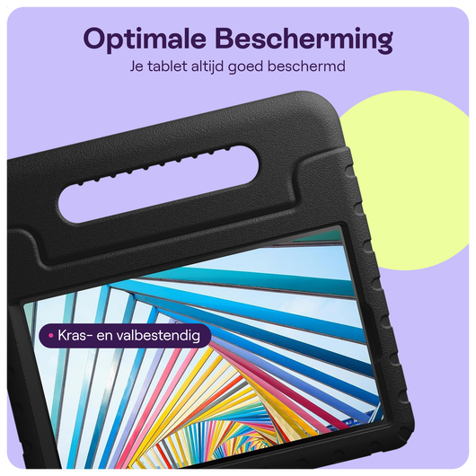 HappyCase Lenovo Tab M11/K11 Kinder Tablethoes met Handvat Zwart afbeelding 2
