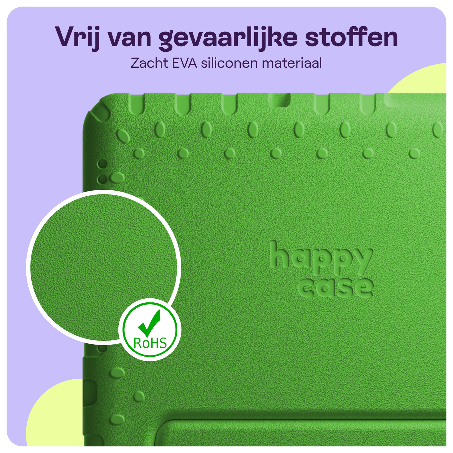 HappyCase Lenovo Tab M11/K11 Kinder Tablethoes met Handvat Groen afbeelding 3
