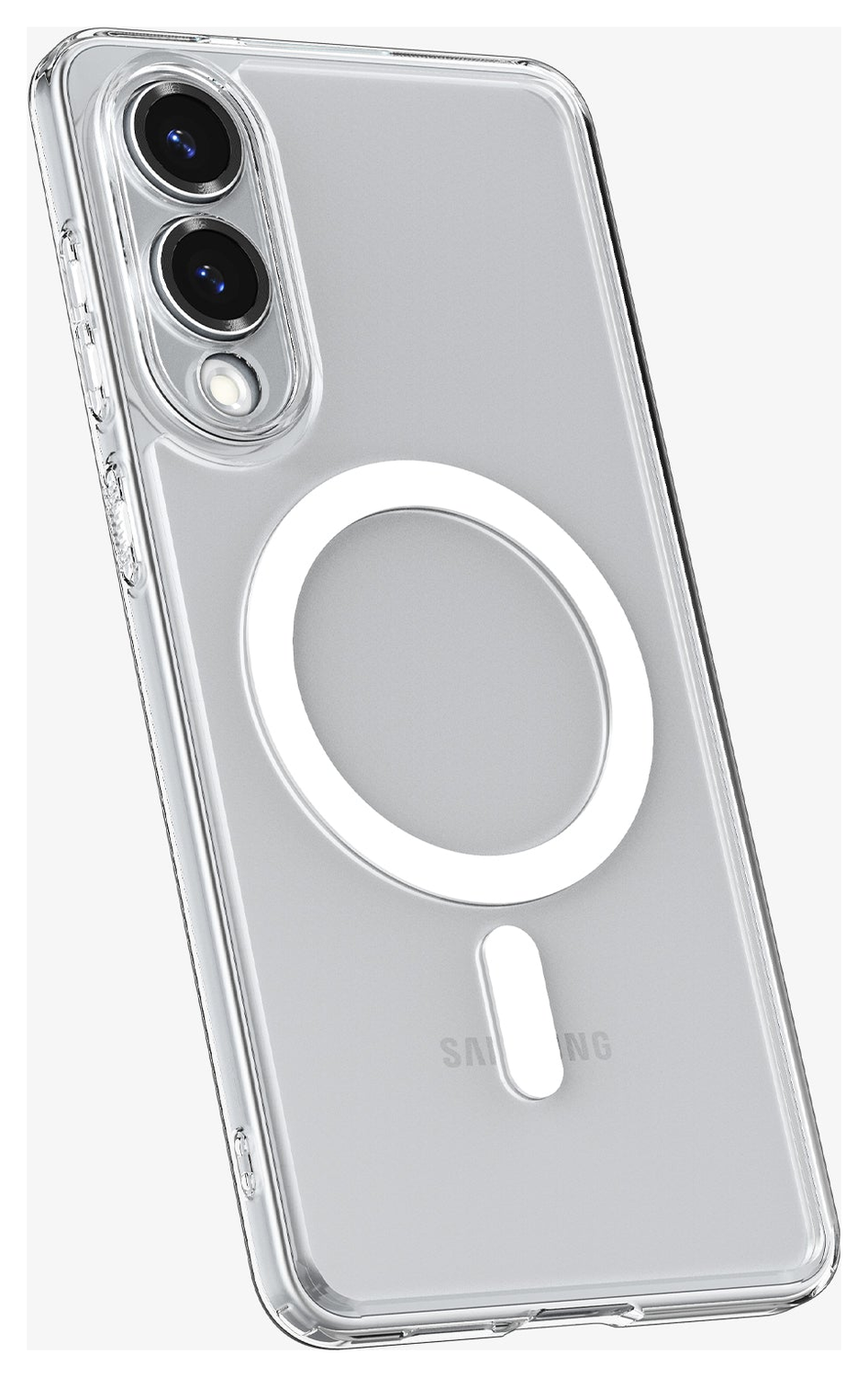 Spigen Ultra Hybrid MagFit Samsung Galaxy S25 Edge Hoesje MagSafe Clear Wit afbeelding 9
