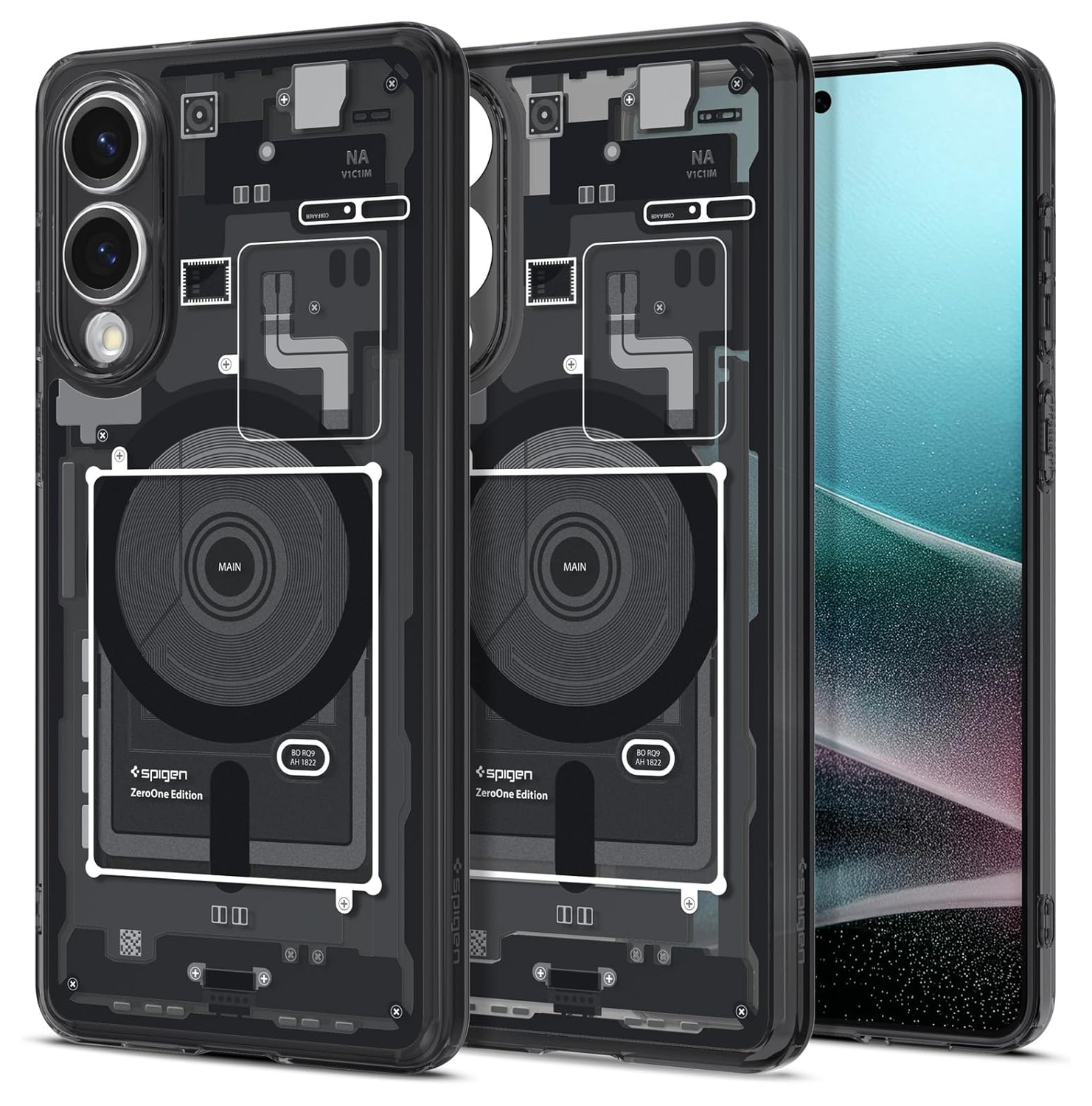 Spigen Ultra Hybrid MagFit Samsung Galaxy S25 Edge Hoesje MagSafe Zero One Zwart afbeelding 1