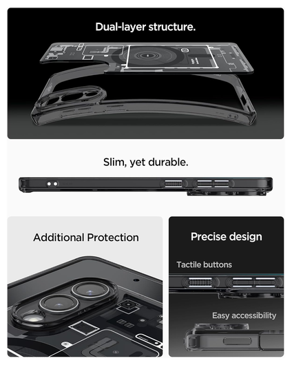 Spigen Ultra Hybrid MagFit Samsung Galaxy S25 Edge Hoesje MagSafe Zero One Zwart afbeelding 6