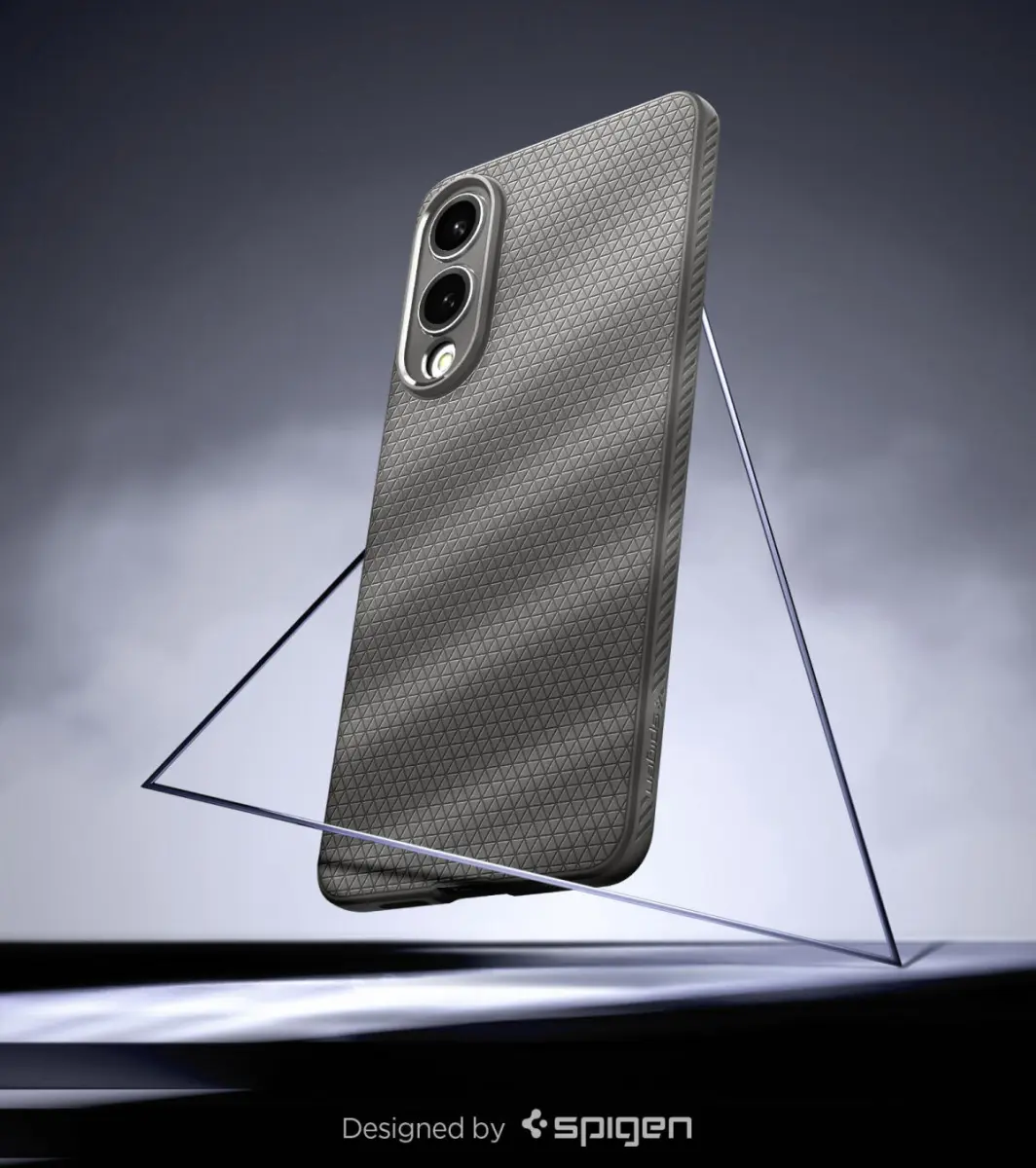 Spigen Liquid Air Samsung Galaxy S25 Edge Hoesje Back Cover Grijs afbeelding 7