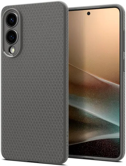 Spigen Liquid Air Samsung Galaxy S25 Edge Hoesje Back Cover Grijs afbeelding 1