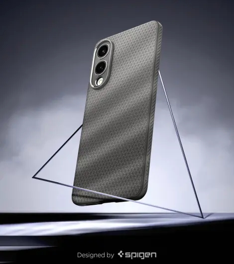 Spigen Liquid Air Samsung Galaxy S25 Edge Hoesje Back Cover Grijs afbeelding 7