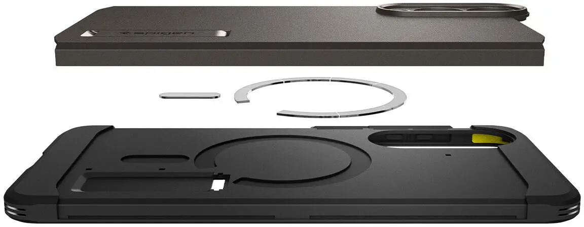 Spigen Tough Armor Samsung Galaxy S25 Edge Hoesje MagSafe Back Cover Gunmetal afbeelding 11