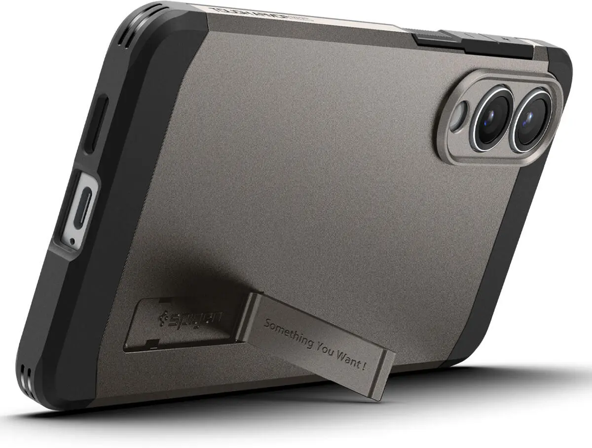 Spigen Tough Armor Samsung Galaxy S25 Edge Hoesje MagSafe Back Cover Gunmetal afbeelding 2