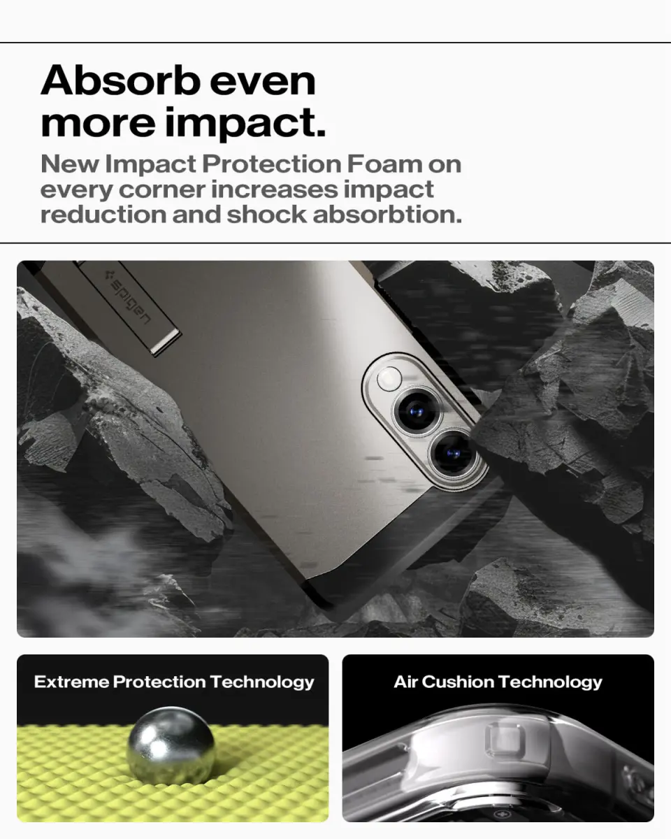 Spigen Tough Armor Samsung Galaxy S25 Edge Hoesje MagSafe Back Cover Gunmetal afbeelding 3