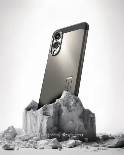 Spigen Tough Armor Samsung Galaxy S25 Edge Hoesje MagSafe Back Cover Gunmetal afbeelding 8