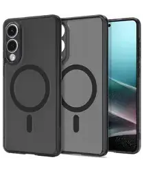 Spigen Ultra Hybrid MagFit Samsung Galaxy S25 Edge Hoesje MagSafe Zwart afbeelding