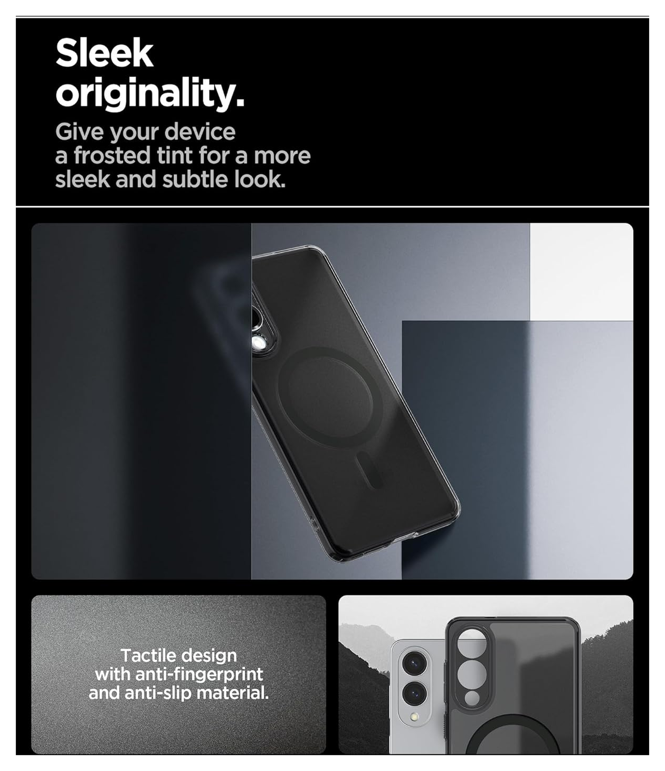 Spigen Ultra Hybrid MagFit Samsung Galaxy S25 Edge Hoesje MagSafe Zwart afbeelding 3