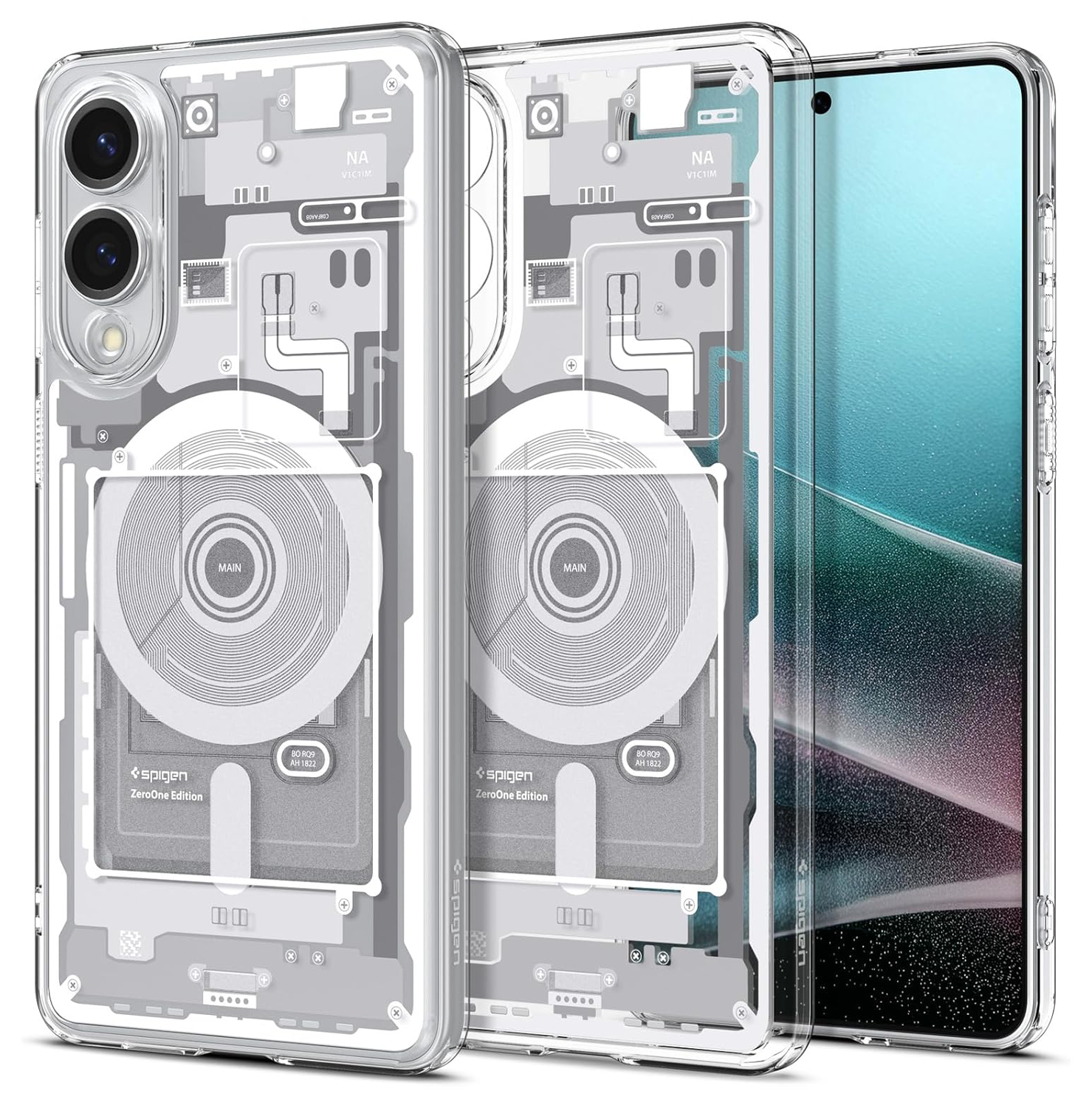 Spigen Ultra Hybrid MagFit Samsung Galaxy S25 Edge Hoesje MagSafe Zero One Wit afbeelding 1