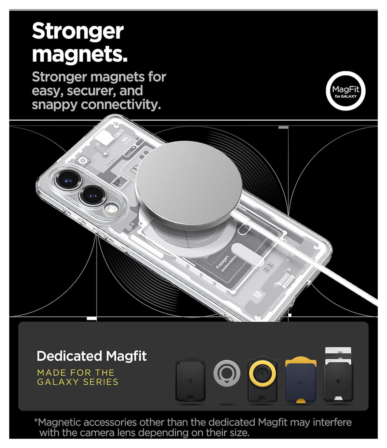 Spigen Ultra Hybrid MagFit Samsung Galaxy S25 Edge Hoesje MagSafe Zero One Wit afbeelding 5