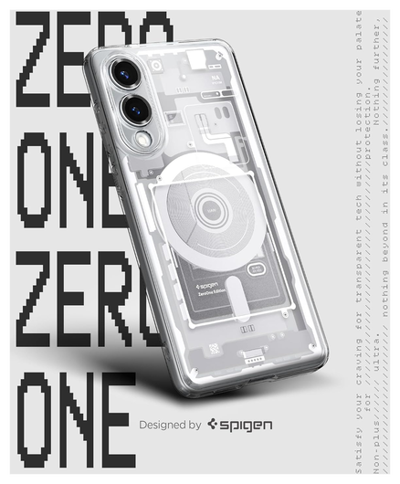 Spigen Ultra Hybrid MagFit Samsung Galaxy S25 Edge Hoesje MagSafe Zero One Wit afbeelding 2