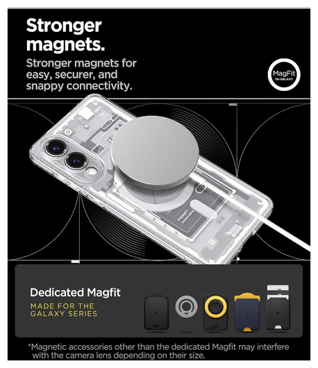Spigen Ultra Hybrid MagFit Samsung Galaxy S25 Edge Hoesje MagSafe Zero One Wit afbeelding 5