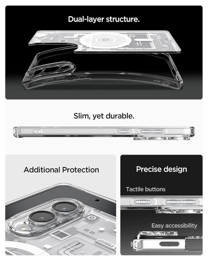 Spigen Ultra Hybrid MagFit Samsung Galaxy S25 Edge Hoesje MagSafe Zero One Wit afbeelding 6
