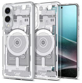 Spigen Ultra Hybrid MagFit Samsung Galaxy S25 Edge Hoesje MagSafe Zero One Wit