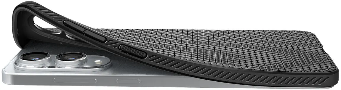 Spigen Liquid Air Samsung Galaxy S25 Edge Hoesje Back Cover Matte Zwart afbeelding 17