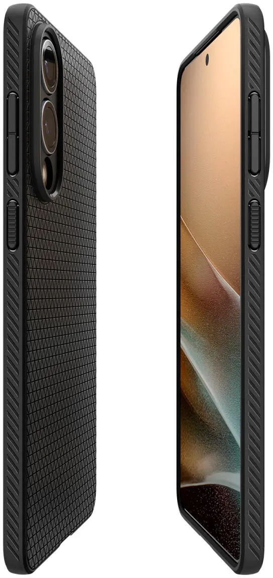 Spigen Liquid Air Samsung Galaxy S25 Edge Hoesje Back Cover Matte Zwart afbeelding 19