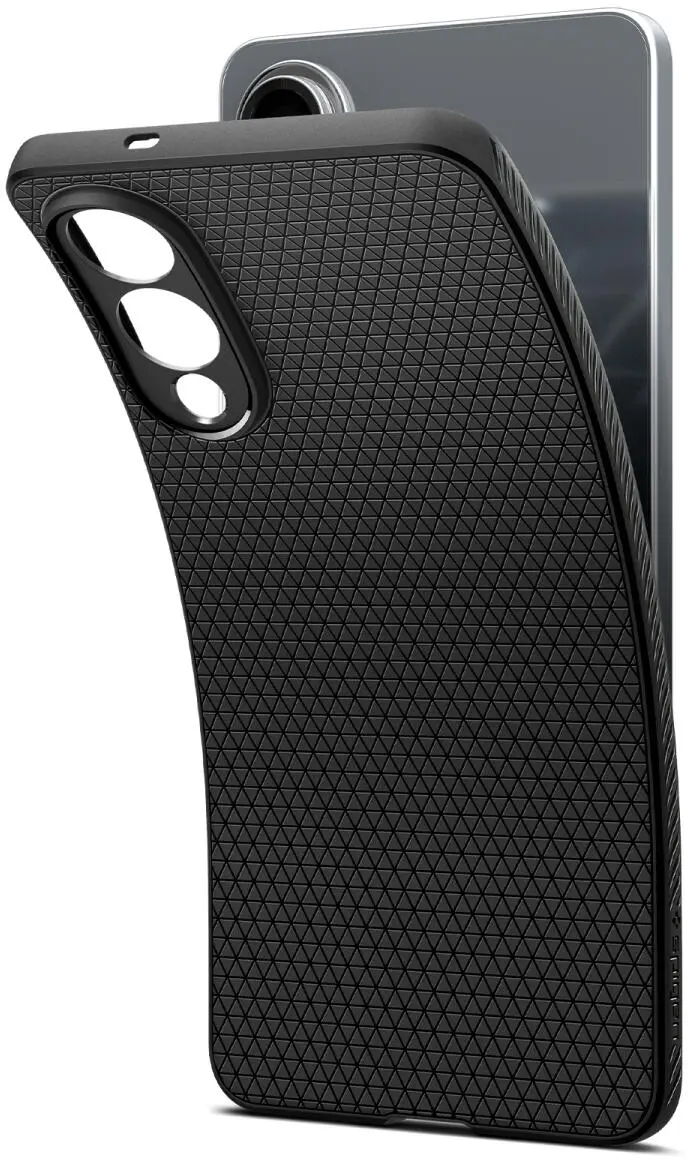 Spigen Liquid Air Samsung Galaxy S25 Edge Hoesje Back Cover Matte Zwart afbeelding 2