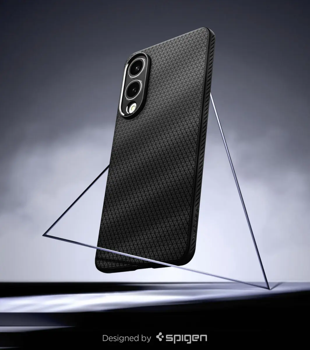Spigen Liquid Air Samsung Galaxy S25 Edge Hoesje Back Cover Matte Zwart afbeelding 9