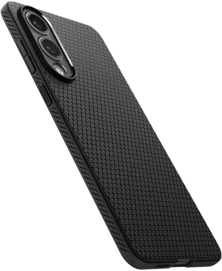 Spigen Liquid Air Samsung Galaxy S25 Edge Hoesje Back Cover Matte Zwart afbeelding 13