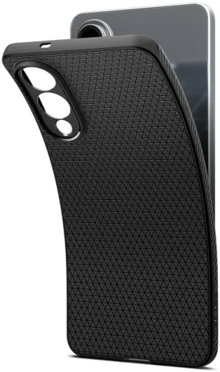 Spigen Liquid Air Samsung Galaxy S25 Edge Hoesje Back Cover Matte Zwart afbeelding 2
