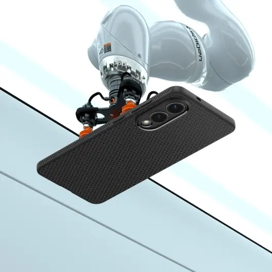 Spigen Liquid Air Samsung Galaxy S25 Edge Hoesje Back Cover Matte Zwart afbeelding 7