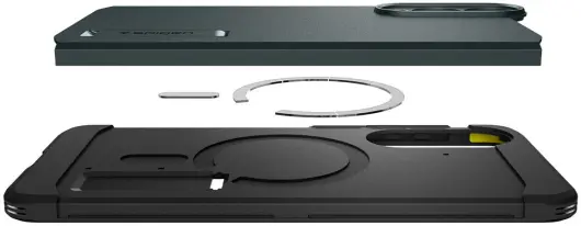 Spigen Tough Armor Samsung Galaxy S25 Edge Hoesje MagSafe Back Cover Groen afbeelding 11