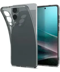 Spigen Liquid Crystal Samsung Galaxy S25 Edge Hoesje Zwart Transparant afbeelding
