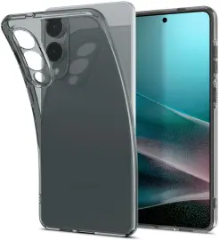 Spigen Liquid Crystal Samsung Galaxy S25 Edge Hoesje Zwart Transparant afbeelding