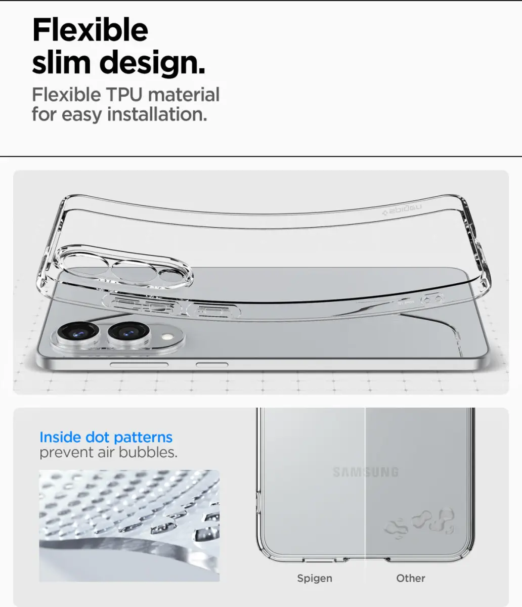 Spigen Liquid Crystal Samsung Galaxy S25 Edge Hoesje Back Cover Transparant afbeelding 4
