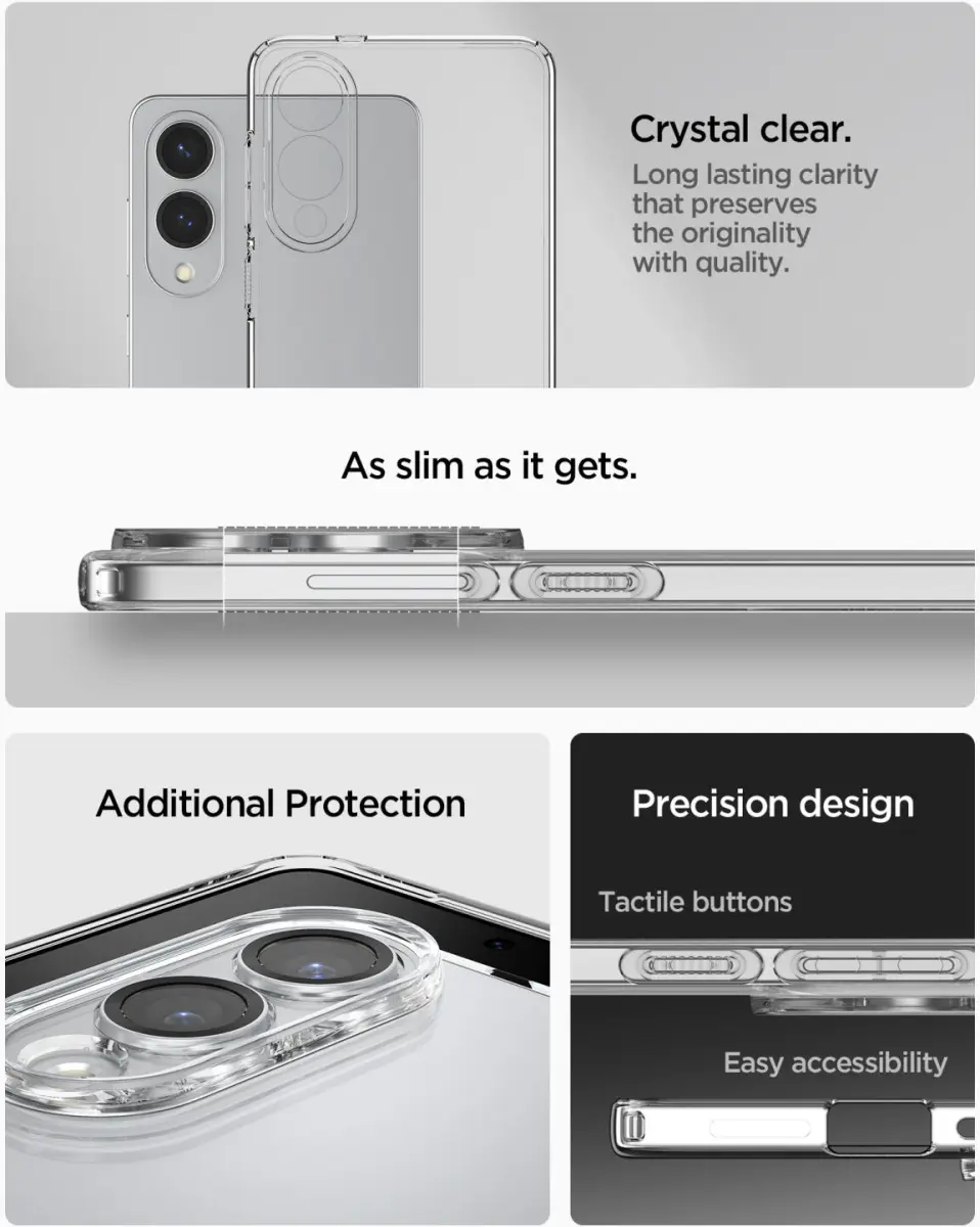 Spigen Liquid Crystal Samsung Galaxy S25 Edge Hoesje Back Cover Transparant afbeelding 5