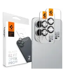 Spigen Optik Pro HD Samsung Galaxy S25 Edge Camera Lens Protector Zwart 2-Pack afbeelding