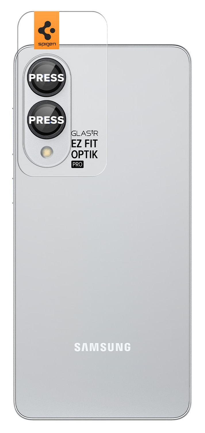 Spigen Optik Pro HD Samsung Galaxy S25 Edge Camera Lens Protector Zwart 2-Pack afbeelding 2