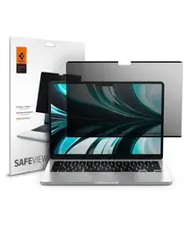 Spigen SafeView Macbook Air 13 Inch M4 (2025)/M3 (2024)/M2 (2022) Privacy Glass afbeelding