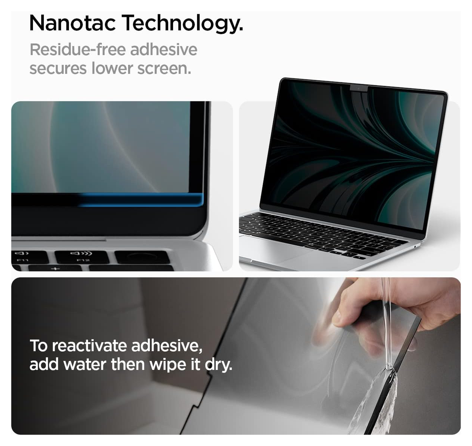 Spigen SafeView Macbook Air 13 Inch M4 (2025)/M3 (2024)/M2 (2022) Privacy Glass afbeelding 5