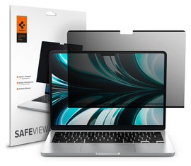 Spigen SafeView Macbook Air 13 Inch M4 (2025)/M3 (2024)/M2 (2022) Privacy Glass